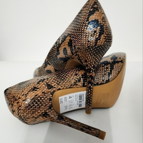 Topshop 'Gemini 2' Snake Print Pointy Toe Pump Sz 6.5 - Picture 7 of 8